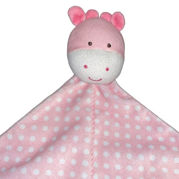 Carters Lovey Plush Giraffe Child of Mine Rattle Baby Security Blanket Pink 13" - Picture 2 of 11